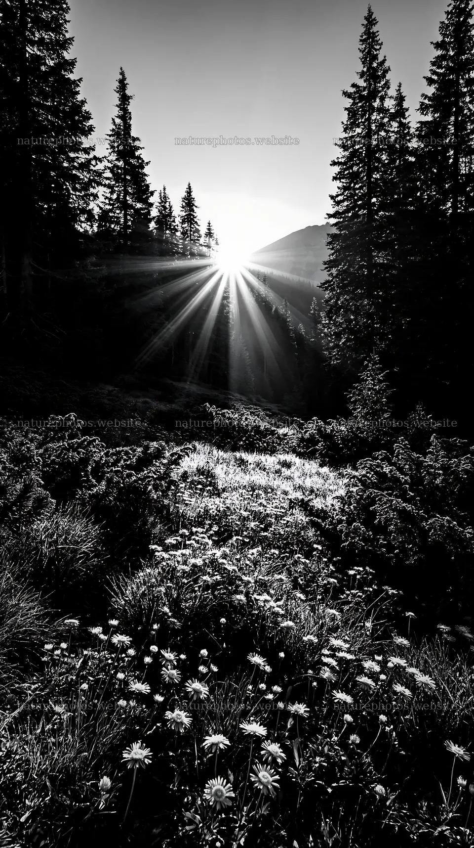 Bucegi Mountains meadow light rays at sunrise – nature photos 5938x10608