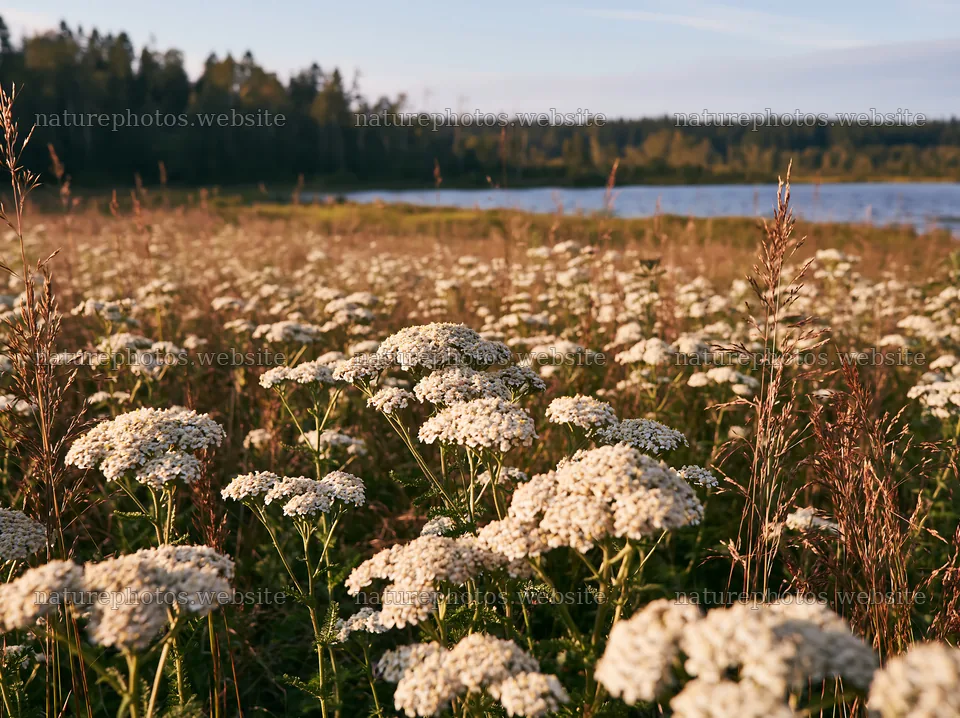 Lakeside meadow in Germany with wildflowers – nature photos 9174x6866