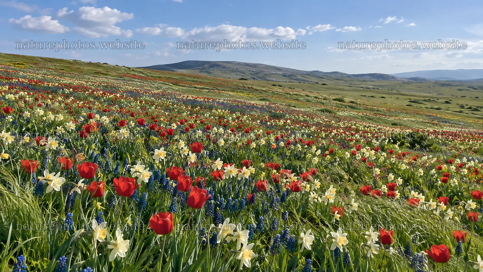 Delicate Spring Bulbs Across a Mountain Meadow – nature photos 10324x5812