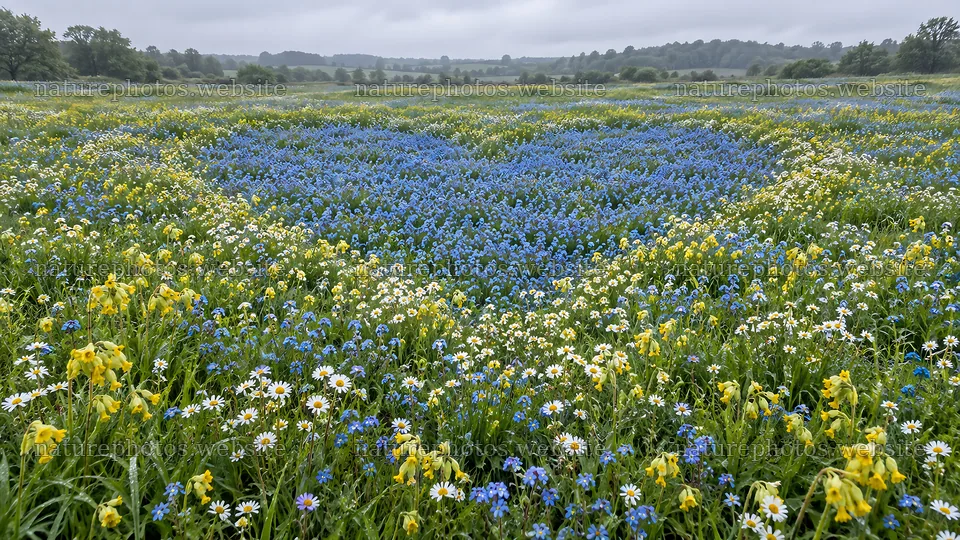 Colorful Wildflowers Across a Meadow – nature photos 10324x5812