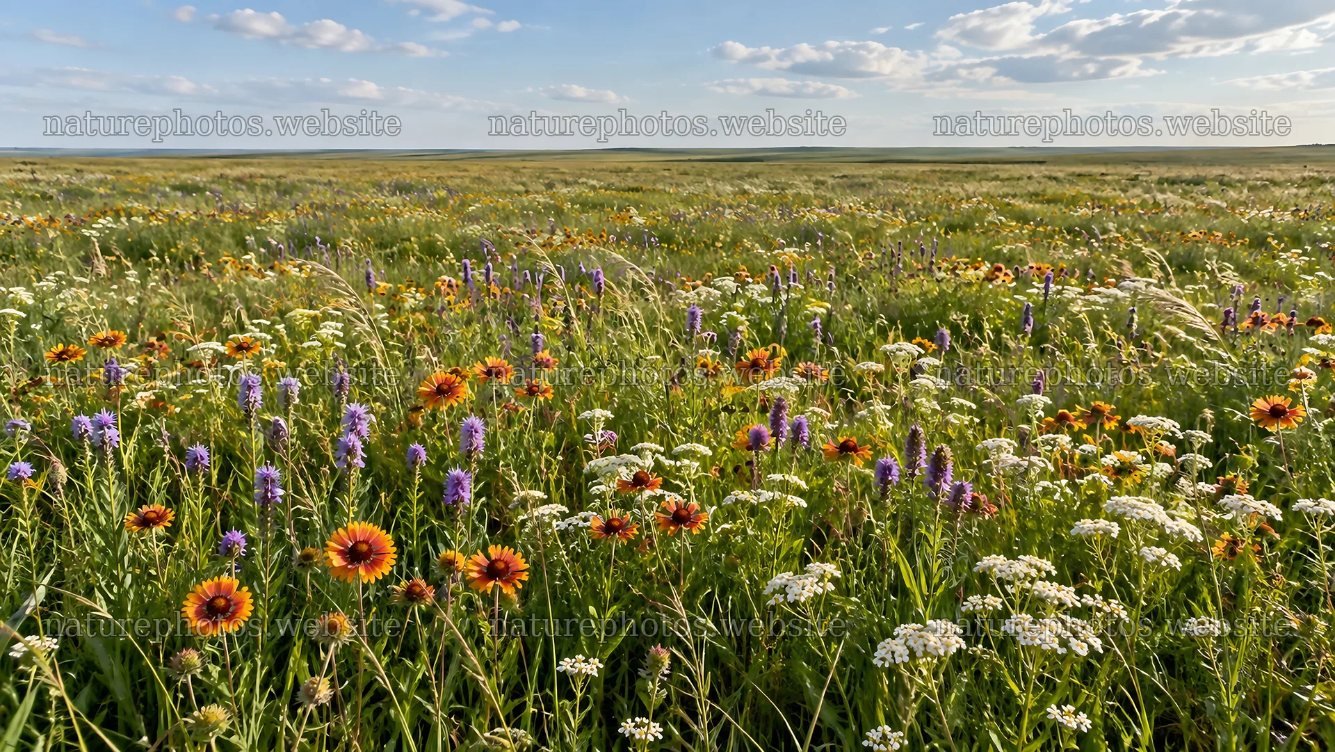 Colorful Wildflowers Across an Open Meadow – nature photos 10324x5812
