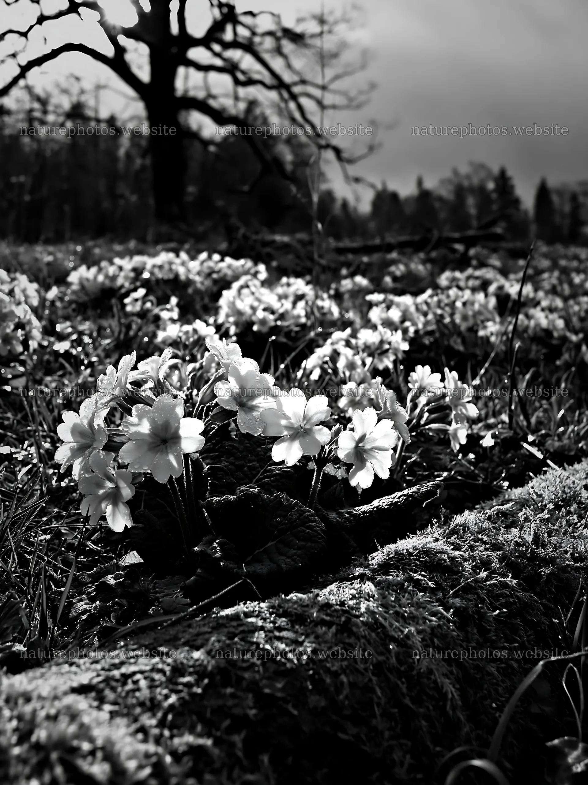 Gifu low-carbon meadow features mossy log and flowers – nature photos 6866x9174
