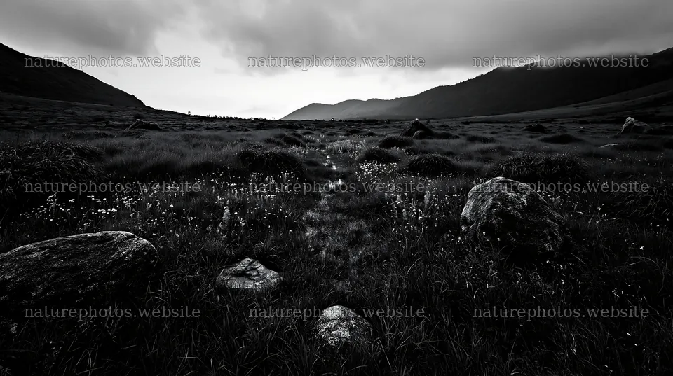 Oita highland meadow with granite stones in the landscape – nature photos 10608x5938