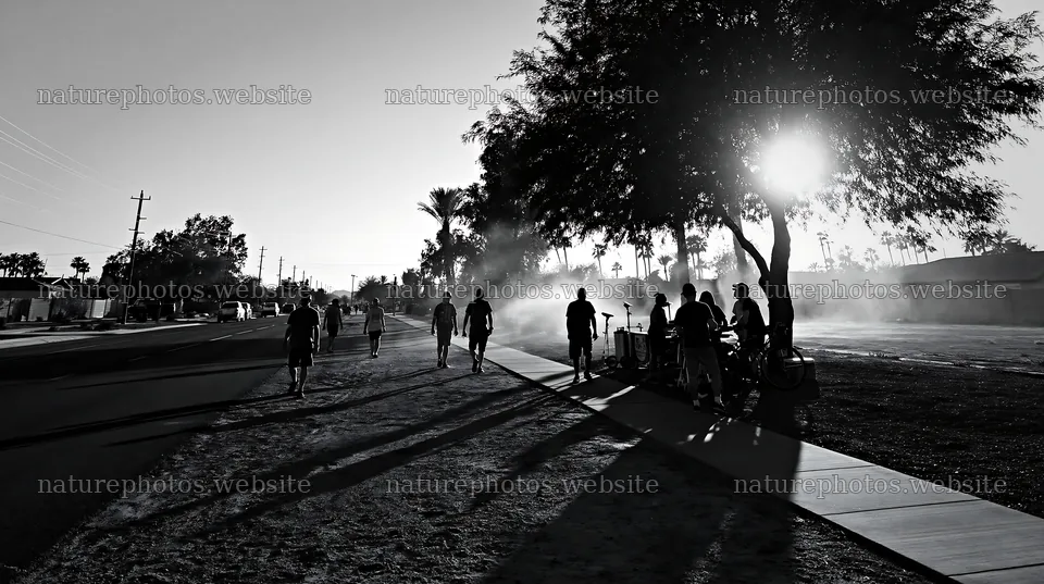 Street outreach during intense desert heat – nature photos 10608x5938