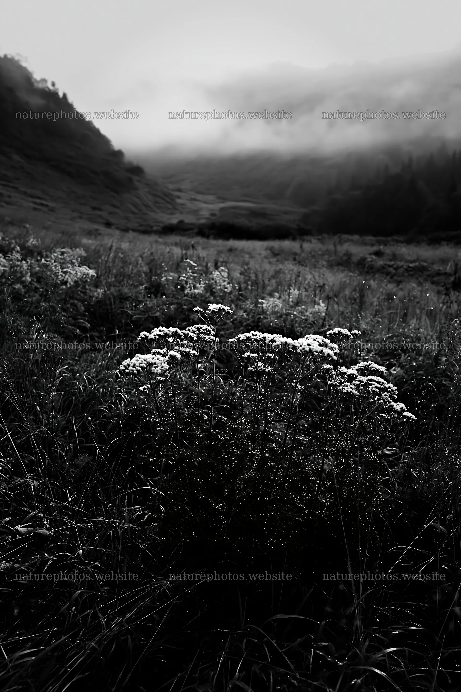 Aomori climate resilient meadow with boulder – nature photos 6480x9722