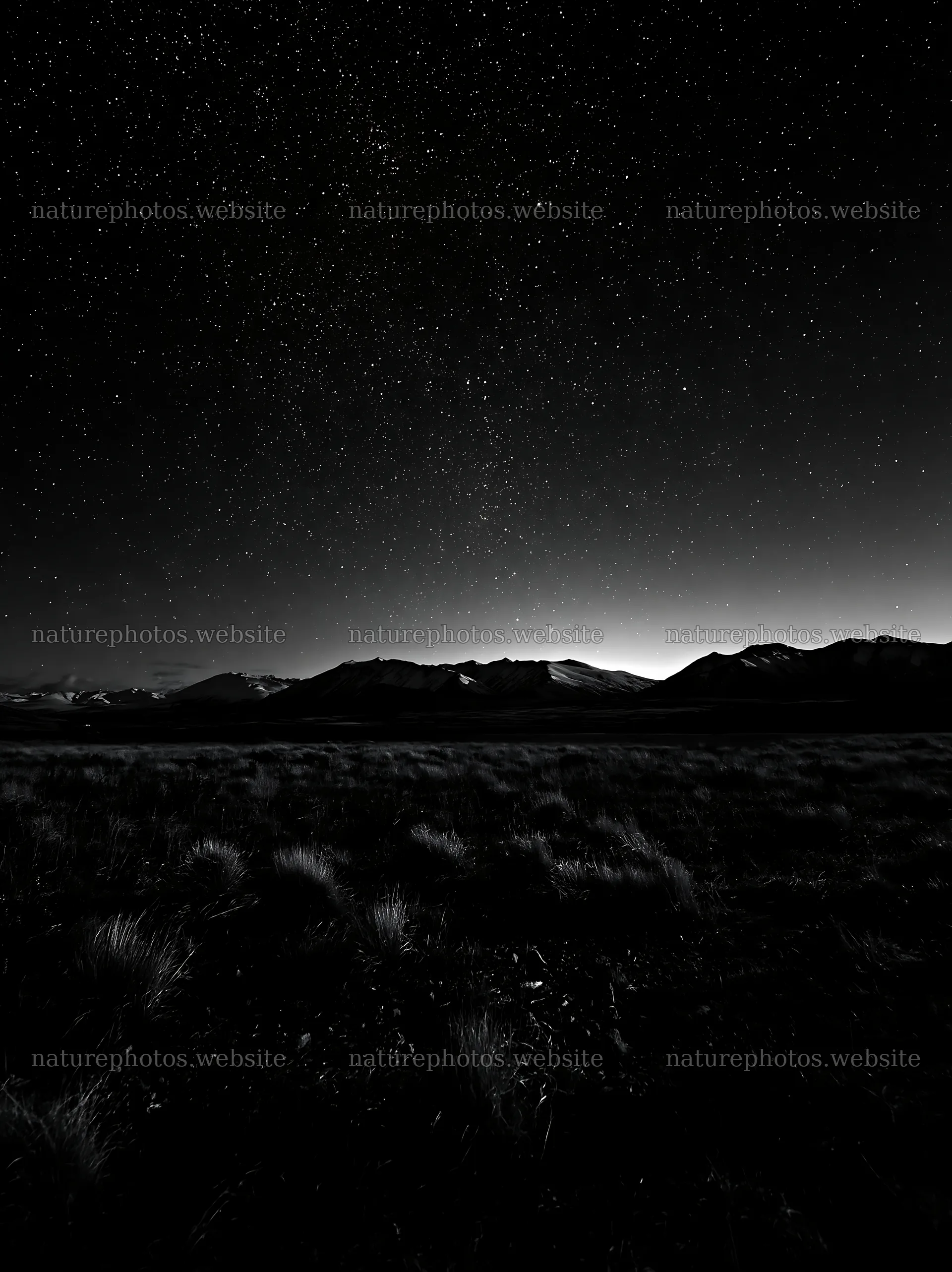 Stars over Lake Tekapo and snowy alps at night – nature photos 6866x9174