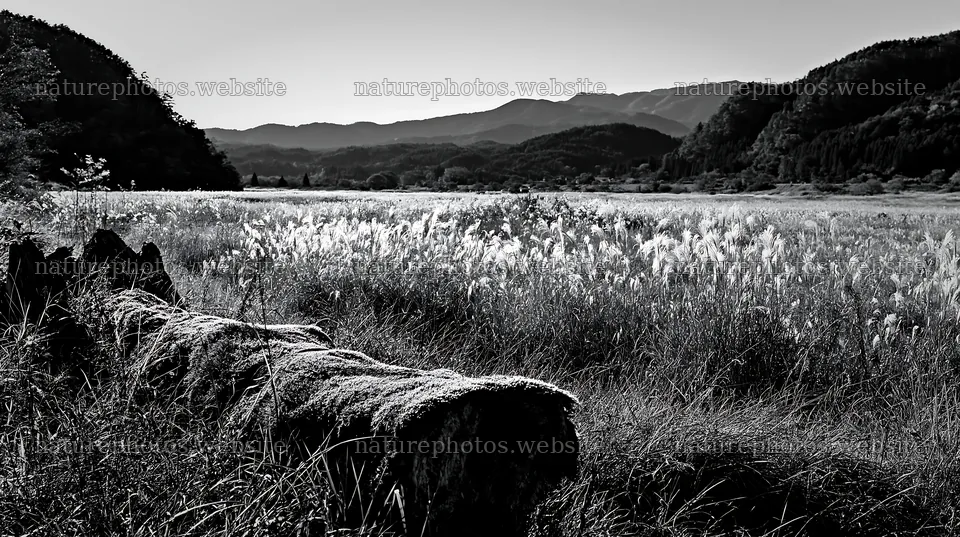 Gifu low carbon meadow mossy log in scenic landscape – nature photos 10608x5938